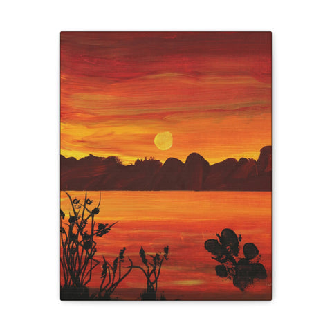 11X14 FIRE IN THE SKY CANVAS REPLICA