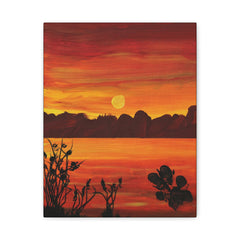 11X14 FIRE IN THE SKY CANVAS REPLICA
