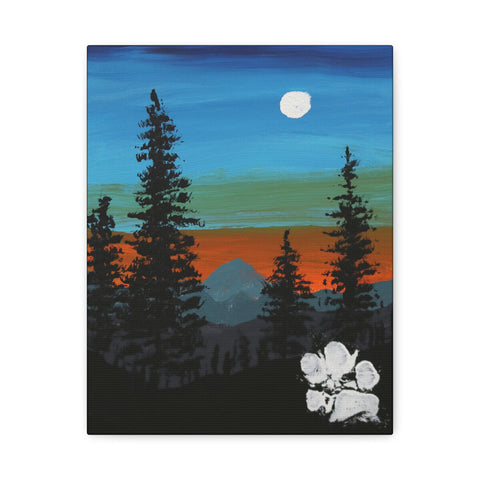11X14 MOON PINES CANVAS REPLICA