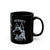 Monkey Self Portrait Art Mug – Black Ceramic Coffee Cup with Monkey’s Own Painting, Unique Dog Lover Gift, Artistic Drinkware, Fun Kitchen Decor, Monkey Artwork