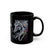 Fancy Horse Art Mug – Black Ceramic Coffee Cup with Monkey’s Painting & Portrait, Artistic Animal Mug, Unique Drinkware, Pet Lover Gift, Colorful Kitchen Decor, Monkey Artwork