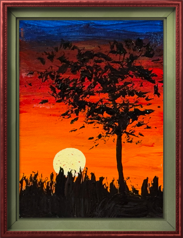 MINI SAVANNAH 5X7 ORIGINAL CANVAS BOARD