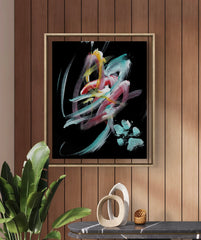 DANCING COLORS 8X10 ORIGINAL CANVAS BOARD
