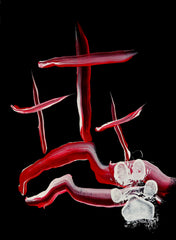 THREE CROSSES 6X12 STRETCHED CANVAS ORIGINAL