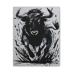 11X14 RAGING BULL CANVAS REPLICA