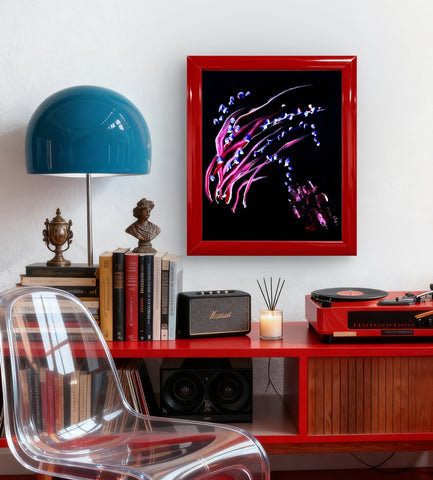 RED MAGIC 8X10 ORIGINAL CANVAS BOARD