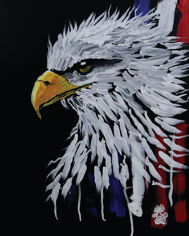 GOLDEN EAGLE 30X40" ORIGINAL CANVAS
