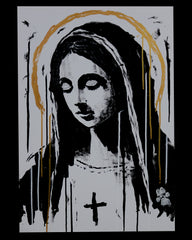 FULL OF GRACE LIFE SIZE REPLICA CANVAS 36X24"