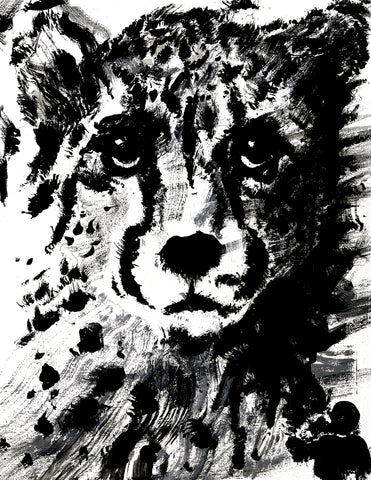 CHEETAH 8X10 REPLICA CARD