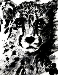 CHEETAH 8X10 REPLICA CARD