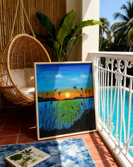 THE RIGHT TIME 11X14 stretched canvas Original