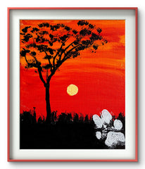 NEW SAVANNAH 2  8X10 ORIGINAL CANVAS BOARD