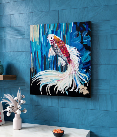 MASTERPIECE KOI 20X24 ORIGINAL STRETCHED CANVAS