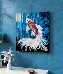 MASTERPIECE KOI 20X24 ORIGINAL STRETCHED CANVAS
