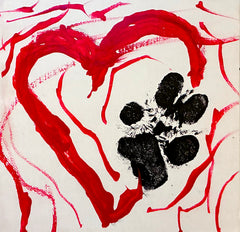 LOVING PAW 6X6 CANVAS BOARD ORIGINAL