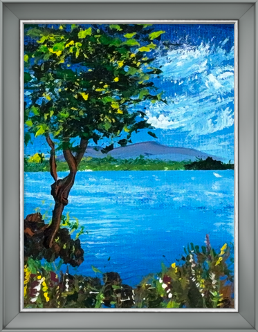 CRYSTAL LAKE 5X7 ORIGINAL CANVAS BOARD