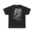 Fancy Horse Art Black T-Shirt – Unisex Heavy Cotton Tee with Monkey’s Painting, Unique Graphic Shirt, Animal Lover Gift, Artistic Casual Wear, Monkey Artwork