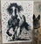 FIRE GALLOP 36"X48" ORIGINAL CANVAS