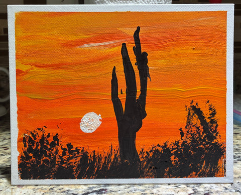 ARIZONA 8X10 ORIGINAL CANVAS BOARD