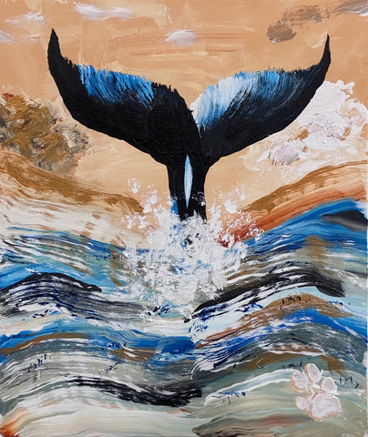 THE FLUCKE DIVE 11X14 CANVAS REPLICA