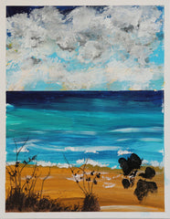 CRAZY CLOUDS 11X14 ORIGINAL CANVAS BOARD