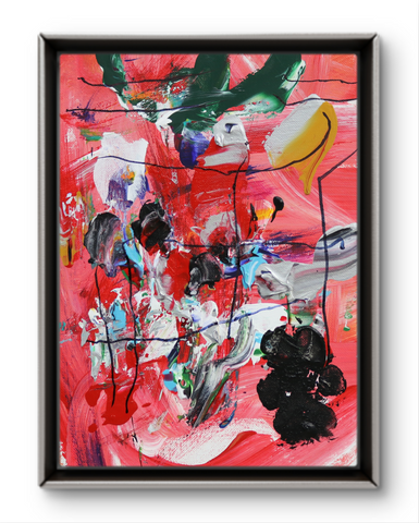 ABSTRACT K9  9X11 STRETCHED CANVAS ORIGINAL