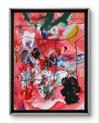 ABSTRACT K9  9X11 STRETCHED CANVAS ORIGINAL