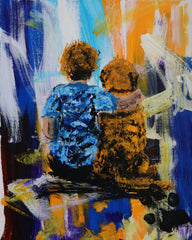FRIENDSHIP ABSTRACT 8X10 REPLICA CARD