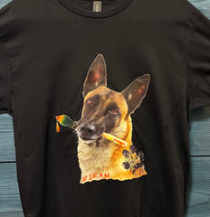 SHORT SLEEVE T-SHIRT (BLACK) 100% COTTON