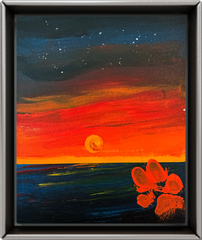 JUST MAGIC SUNSET 8X10 ORIGINAL CANVAS BOARD