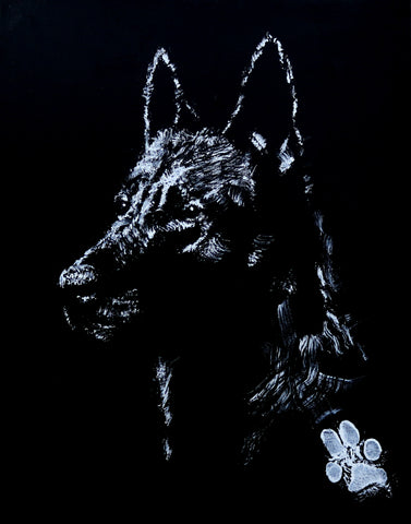 SELF PORTRAIT #2 11X14 STRETCHED CANVAS REPLICA