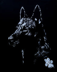 SELF PORTRAIT #2 11X14 STRETCHED CANVAS REPLICA