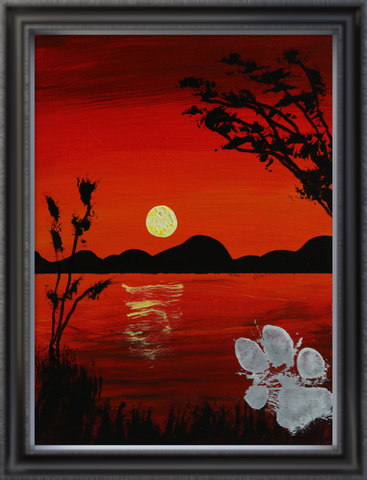 RIVER OF RED 9X12 STRETCHED CANVAS ORIGINAL