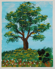 THE TREE 11X14 ORIGINAL CANVAS BOARD
