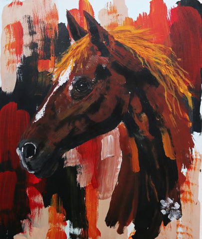 TITUS THE HORSE 8X10 REPLICA CARD