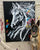 FANCY HORSE 30X40 INCHES ORIGINAL CANVAS