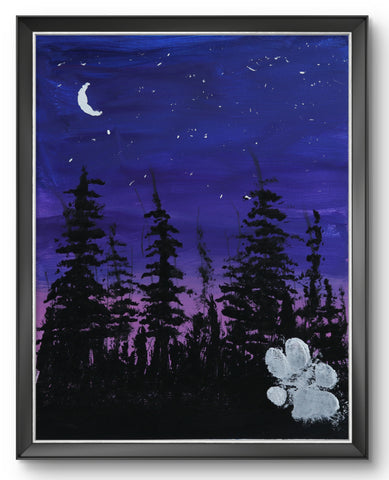 VARING CRESCENT 11X14 STRETCHED CANVAS ORIGINAL