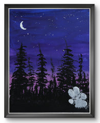 VARING CRESCENT 11X14 STRETCHED CANVAS ORIGINAL