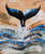 THE FLUKE DIVE 20X24 ORIGINAL STRETCHED CANVAS
