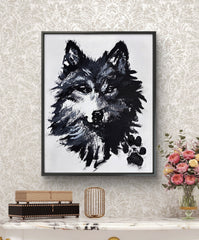 THE WOLF 11X14 STRETCHED CANVAS ORIGINAL PAINTING
