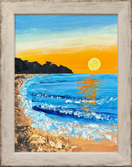 OCEAN SIDE 5X7 ORIGINAL CANVAS BOARD