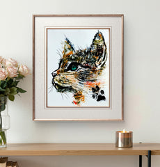 KIT CAT 11X14 STRETCHED CANVAS ORIGINAL