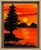 LONE PINE SUNSET 5X7 ORIGINAL CANVAS BOARD