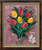 MONKEYS 7TH B/DAY TULIPS 11X14 ORIGINAL CANVAS BOARD