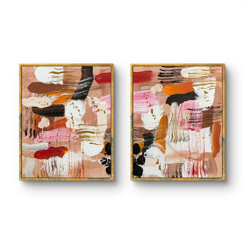MONKEYS ABSTRACT COLLAGE 8X10 ORIGINALS