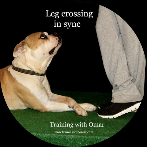 Leg crossing in sync trick